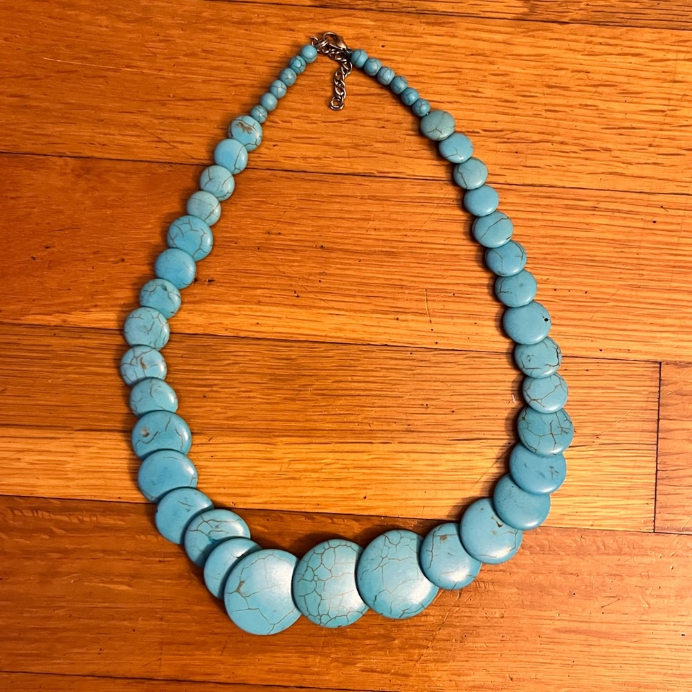 Turquoise Howlite Necklace